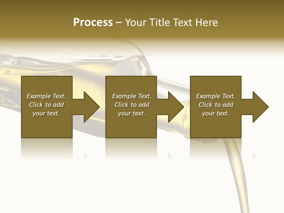 Pouring Olive Oil Isolated PowerPoint Template