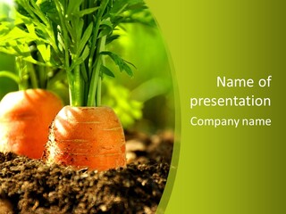 Crop Idyll Garden PowerPoint Template