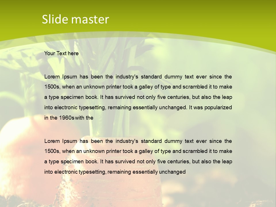 Crop Idyll Garden PowerPoint Template