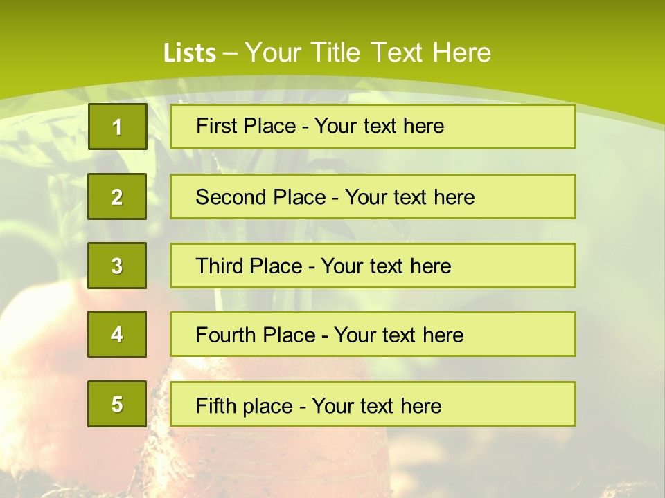 Crop Idyll Garden PowerPoint Template