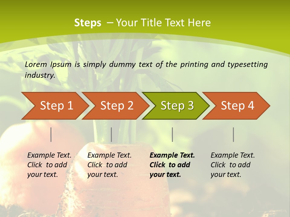 Crop Idyll Garden PowerPoint Template