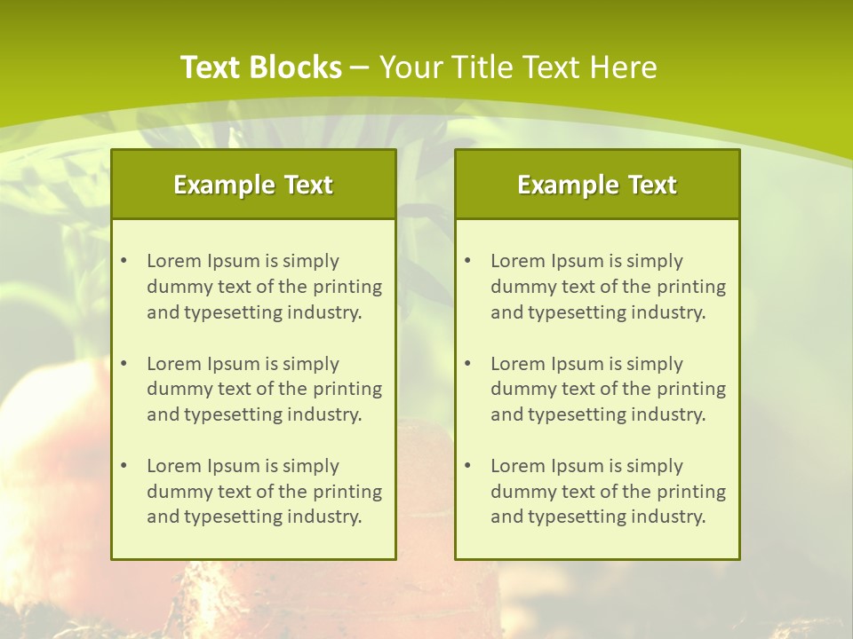 Crop Idyll Garden PowerPoint Template