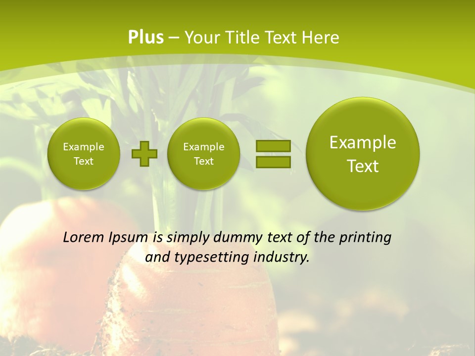 Crop Idyll Garden PowerPoint Template
