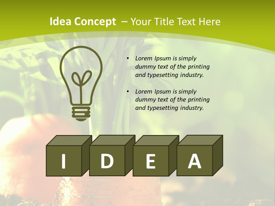 Crop Idyll Garden PowerPoint Template