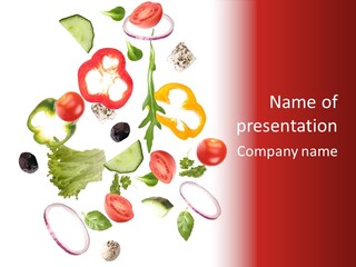 Healthy Fresh Menu PowerPoint Template