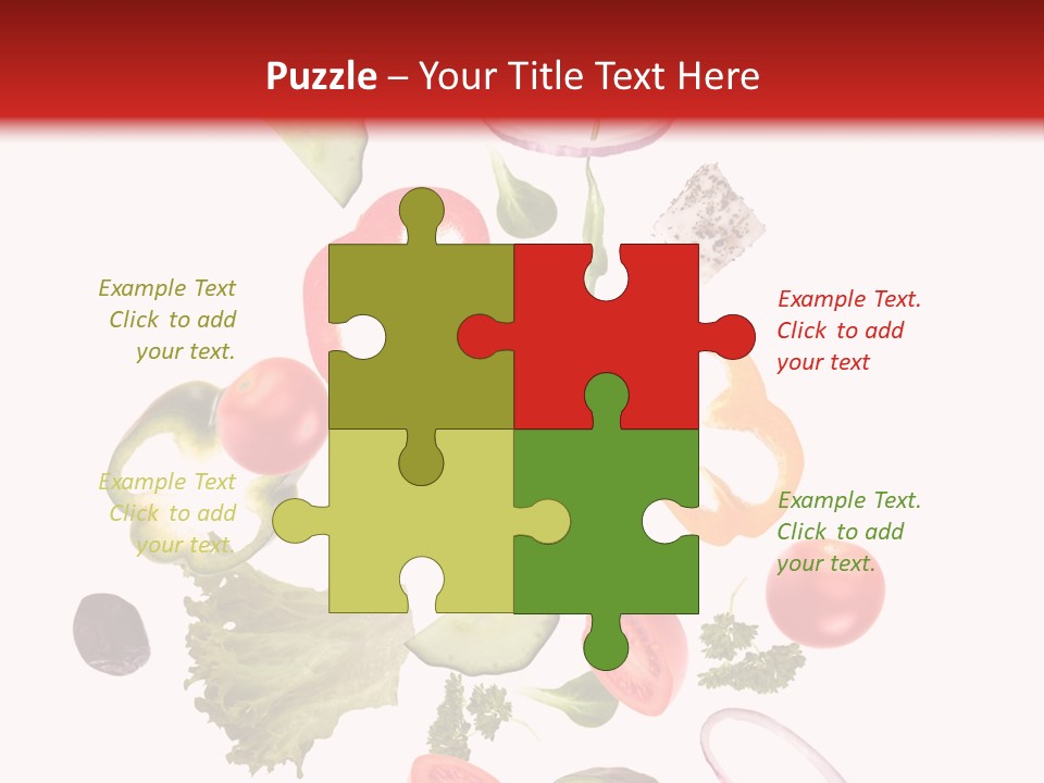 Healthy Fresh Menu PowerPoint Template