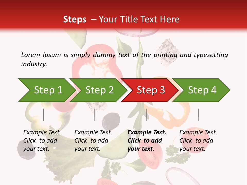 Healthy Fresh Menu PowerPoint Template