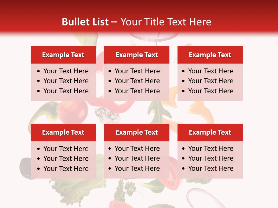 Healthy Fresh Menu PowerPoint Template