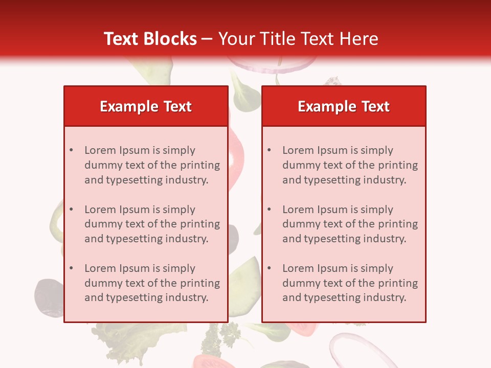 Healthy Fresh Menu PowerPoint Template