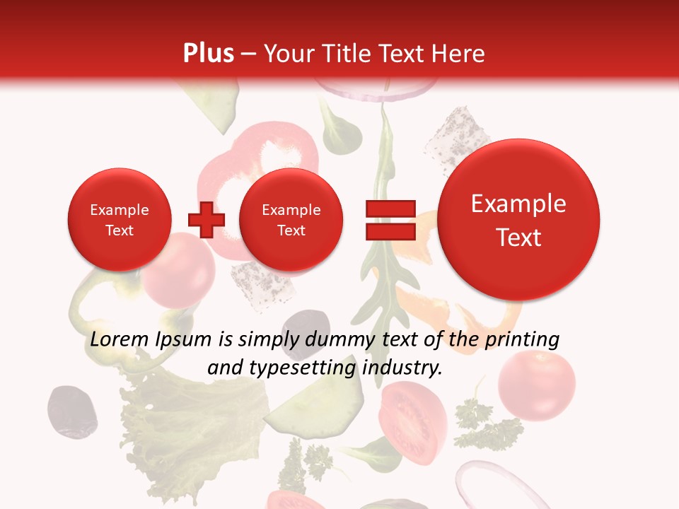 Healthy Fresh Menu PowerPoint Template