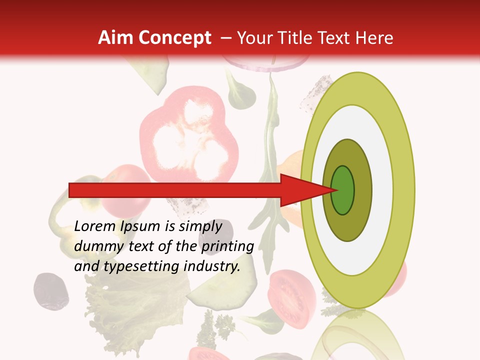 Healthy Fresh Menu PowerPoint Template