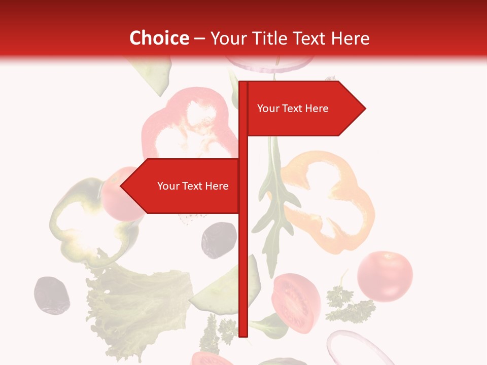 Healthy Fresh Menu PowerPoint Template