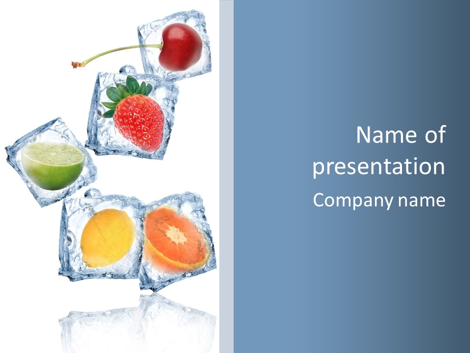 Solid Freshness Melting PowerPoint Template