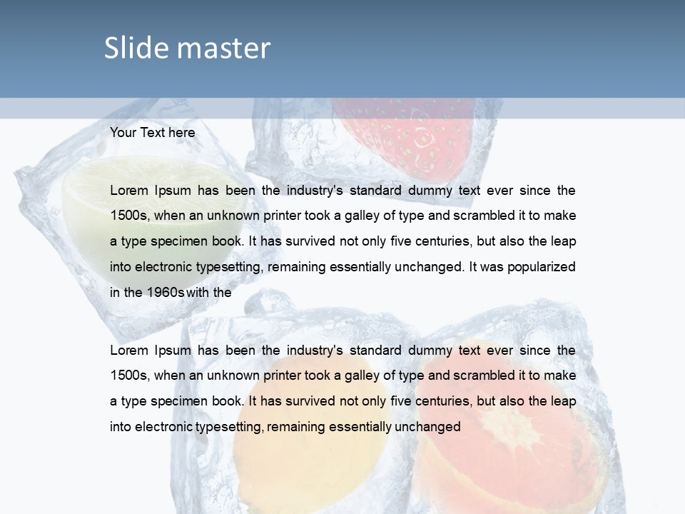 Solid Freshness Melting PowerPoint Template