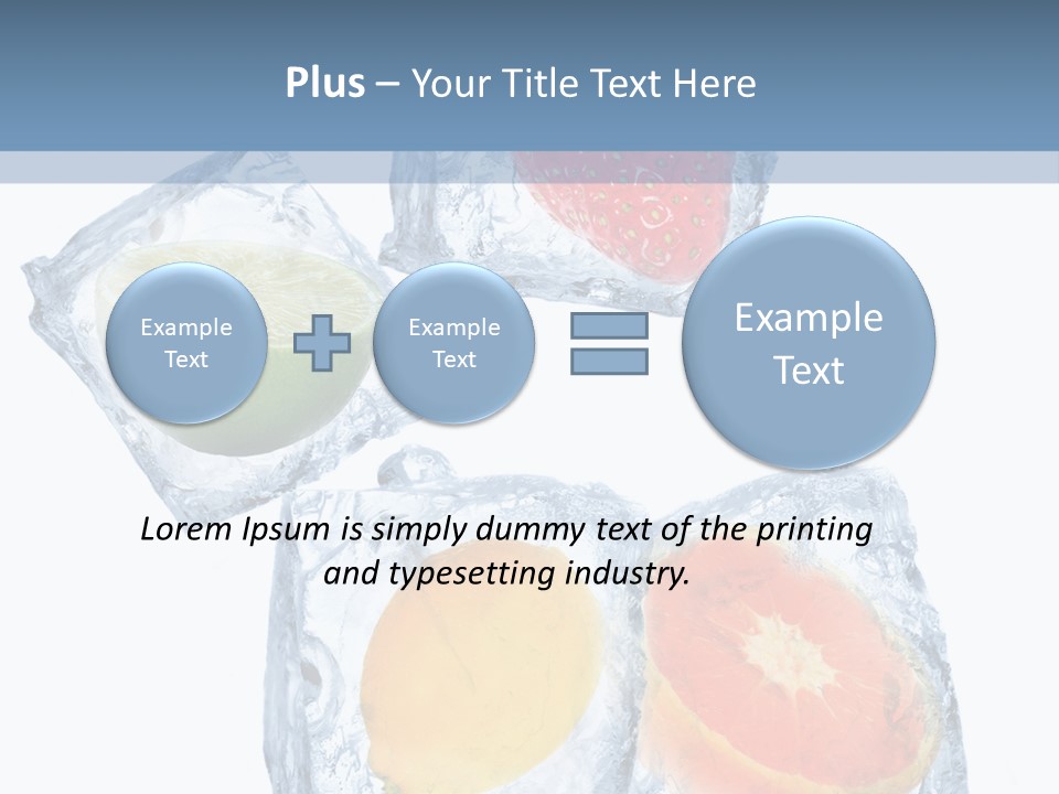 Solid Freshness Melting PowerPoint Template