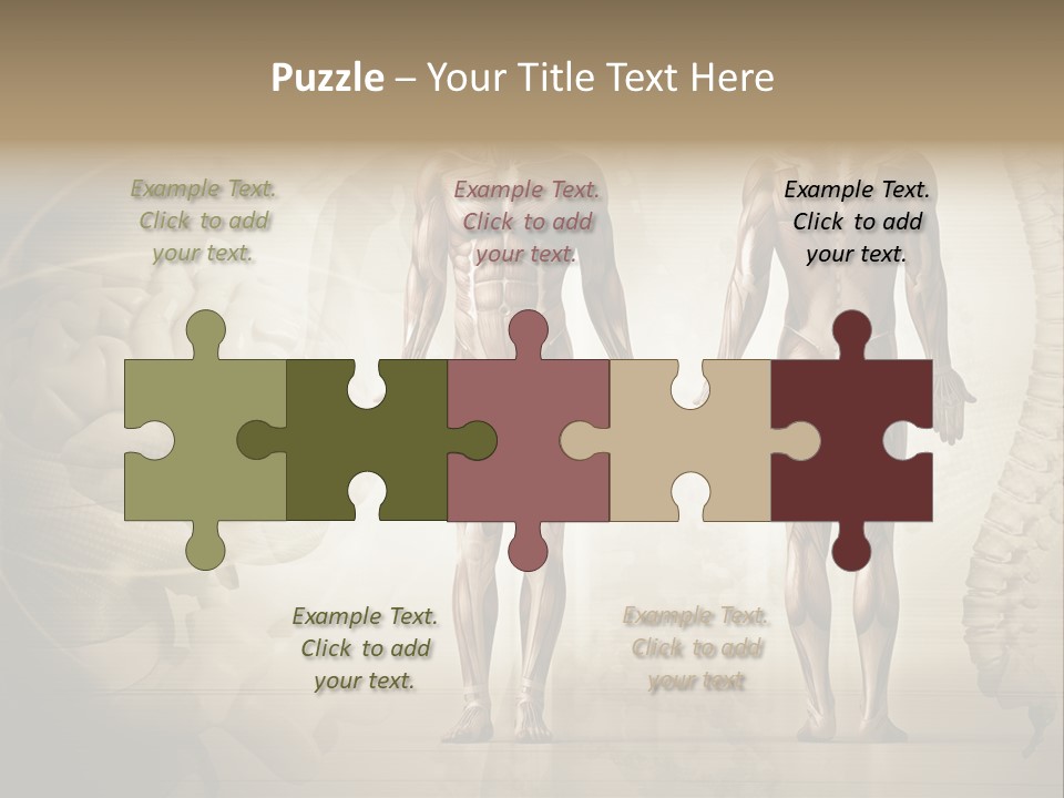 Stomach Injury Posture PowerPoint Template