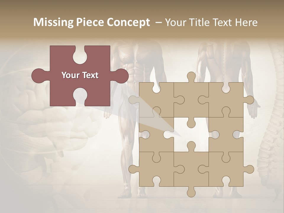 Stomach Injury Posture PowerPoint Template