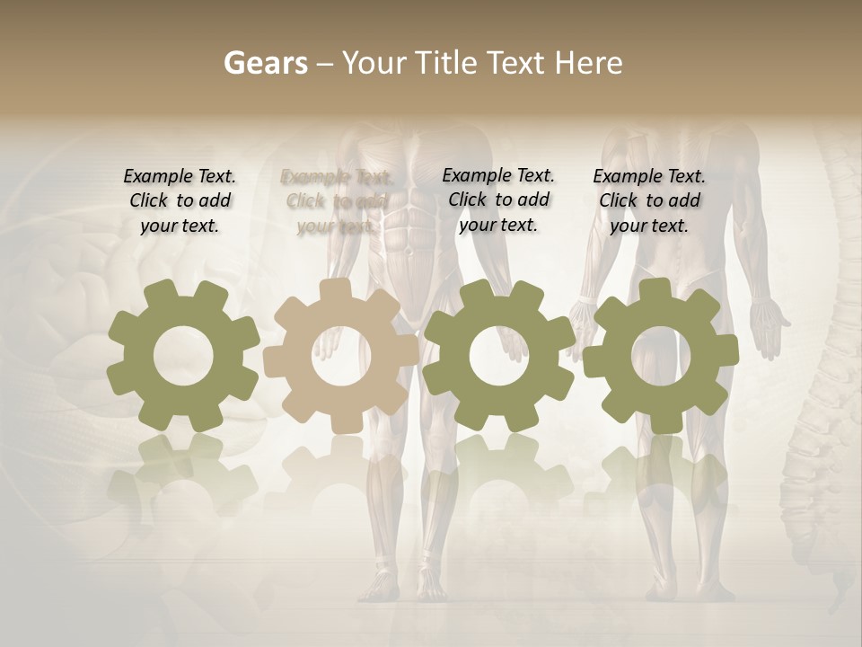 Stomach Injury Posture PowerPoint Template