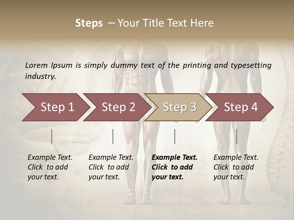 Stomach Injury Posture PowerPoint Template