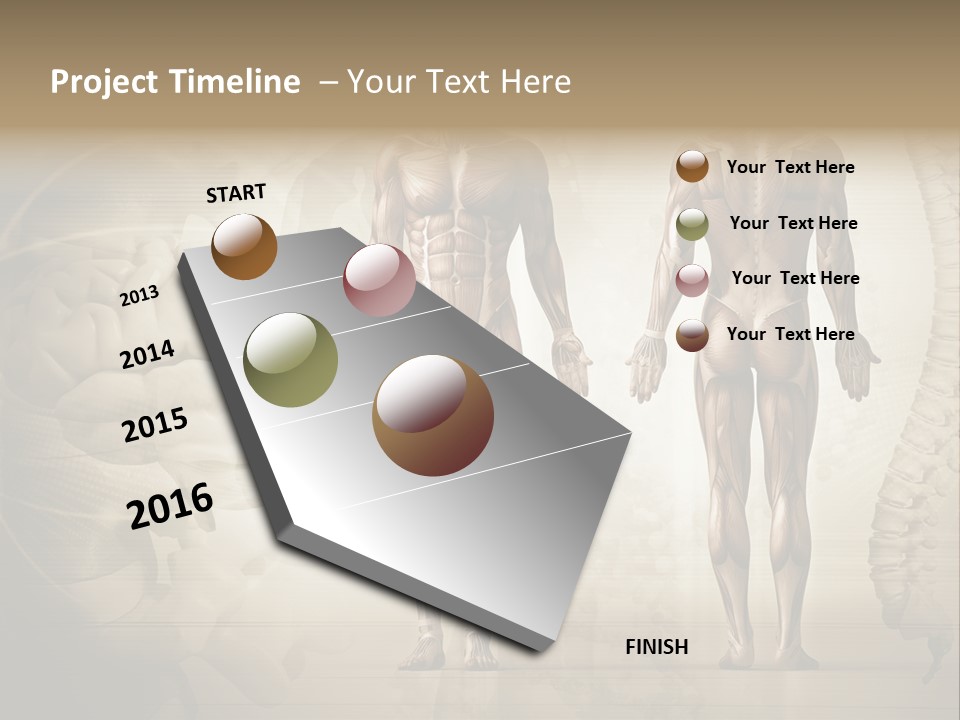 Stomach Injury Posture PowerPoint Template