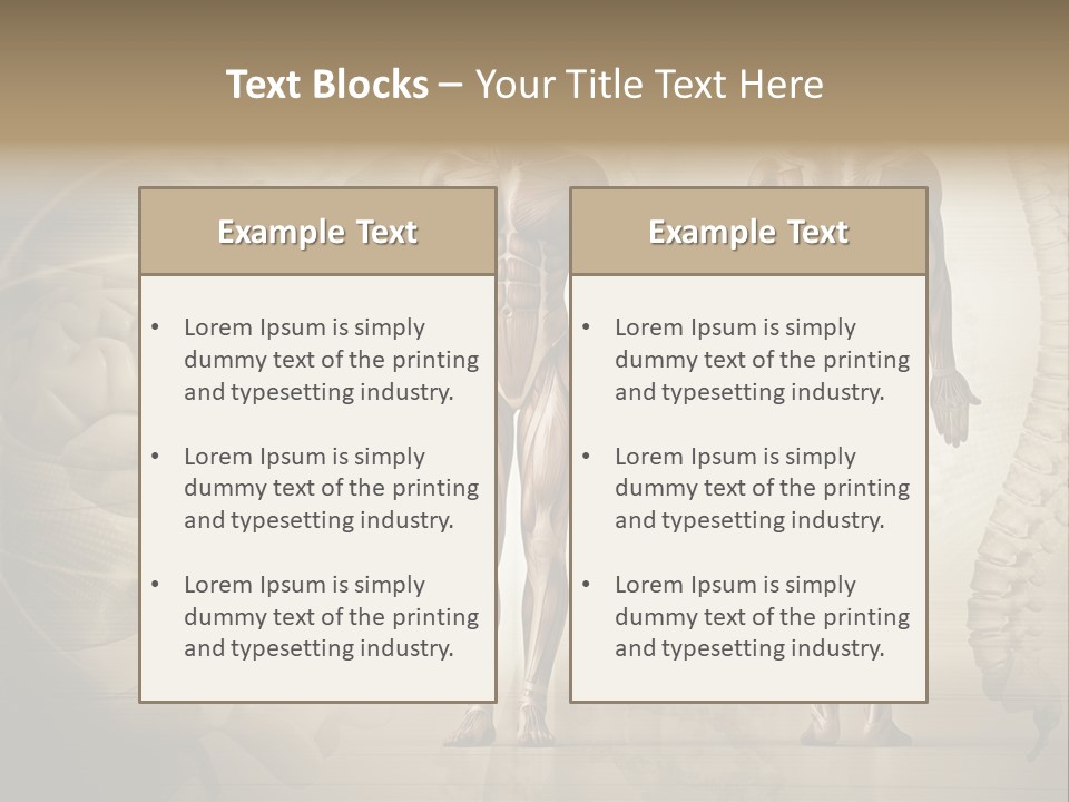 Stomach Injury Posture PowerPoint Template