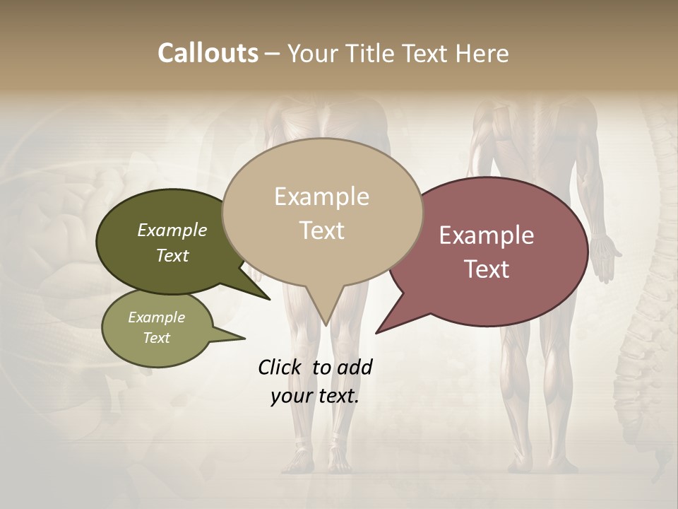 Stomach Injury Posture PowerPoint Template
