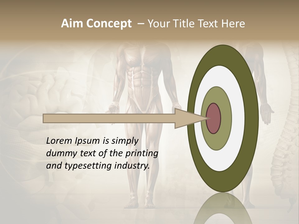 Stomach Injury Posture PowerPoint Template