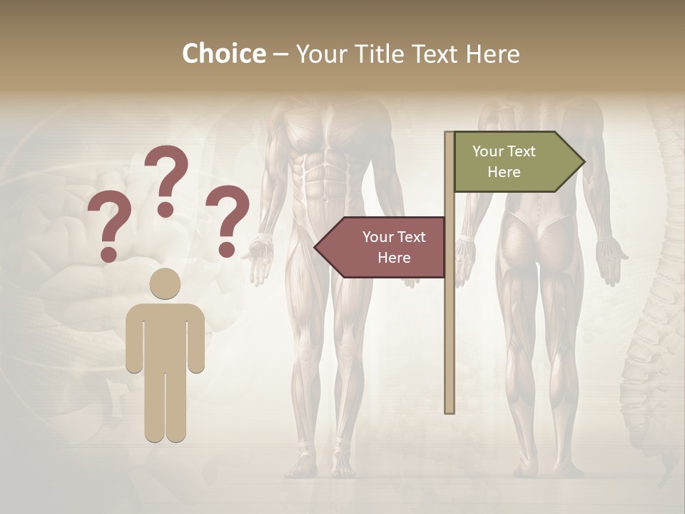 Stomach Injury Posture PowerPoint Template