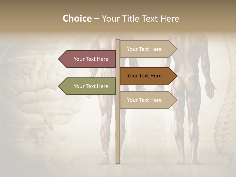 Stomach Injury Posture PowerPoint Template