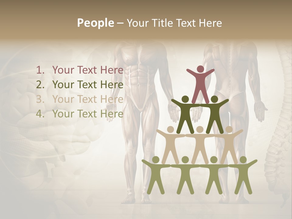 Stomach Injury Posture PowerPoint Template