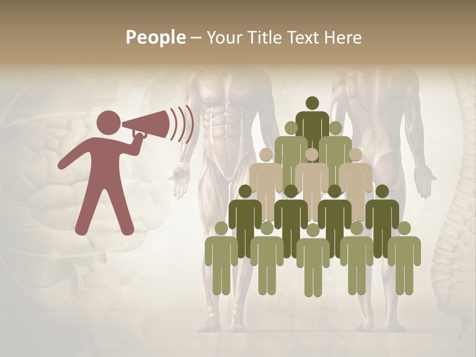 Stomach Injury Posture PowerPoint Template