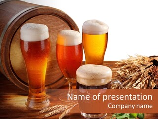 Bubble Assortment Brewery PowerPoint Template