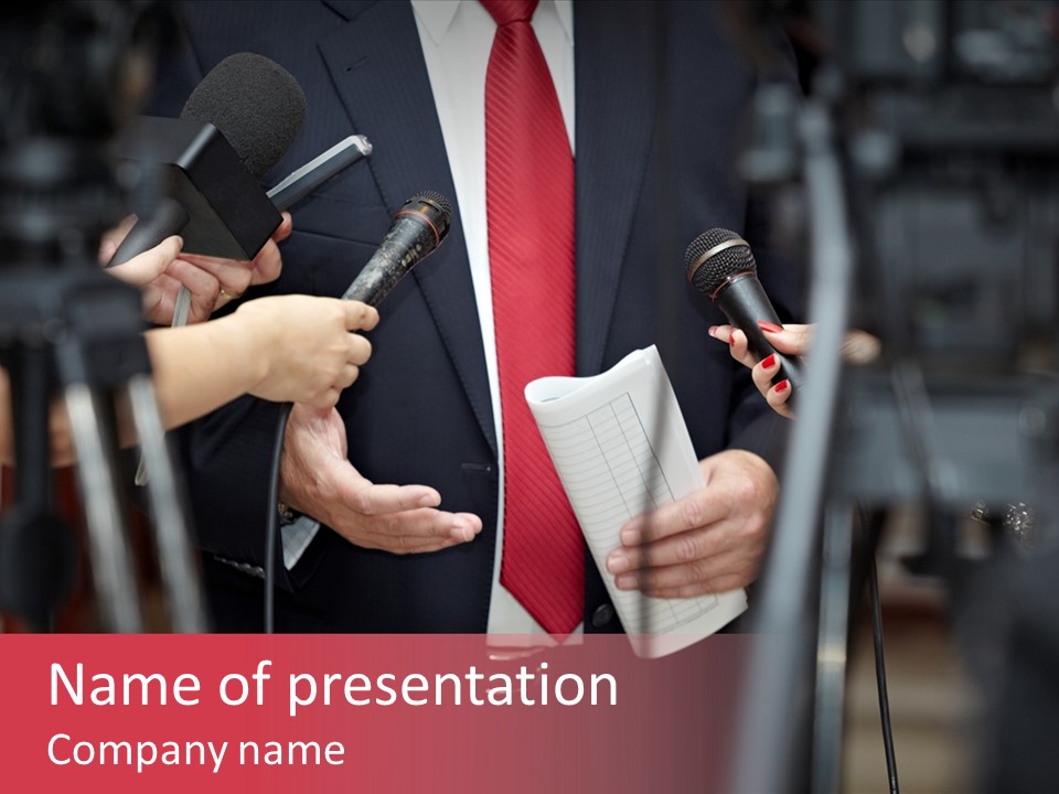 Transmission Corporate Hand PowerPoint Template