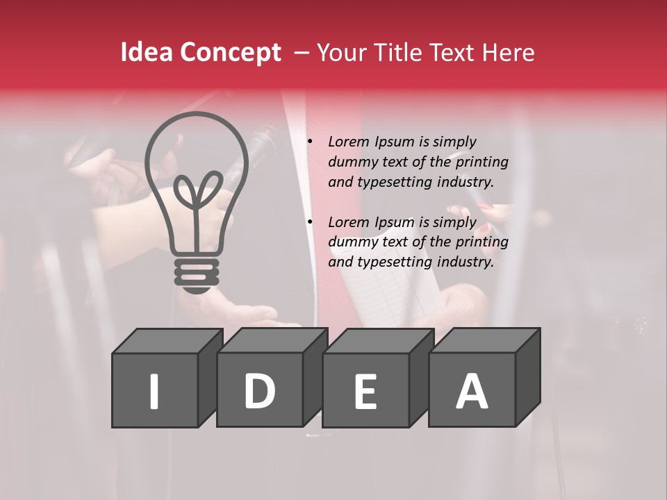 Transmission Corporate Hand PowerPoint Template