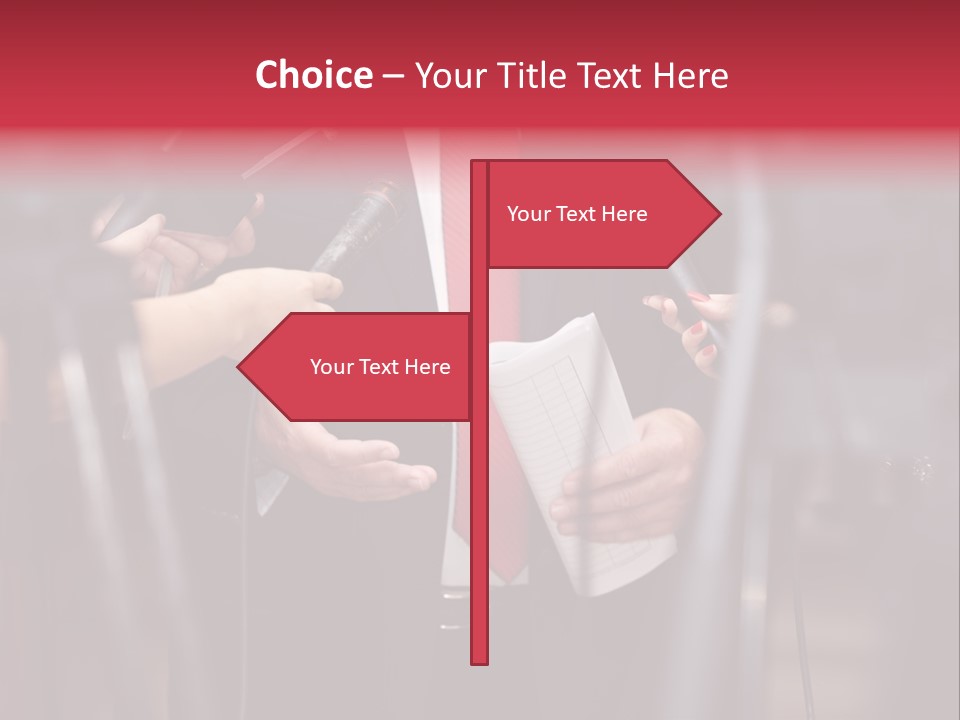 Transmission Corporate Hand PowerPoint Template