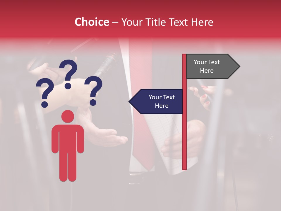 Transmission Corporate Hand PowerPoint Template