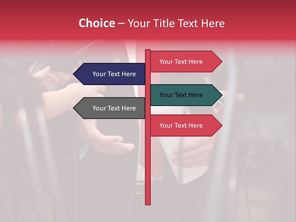 Transmission Corporate Hand PowerPoint Template