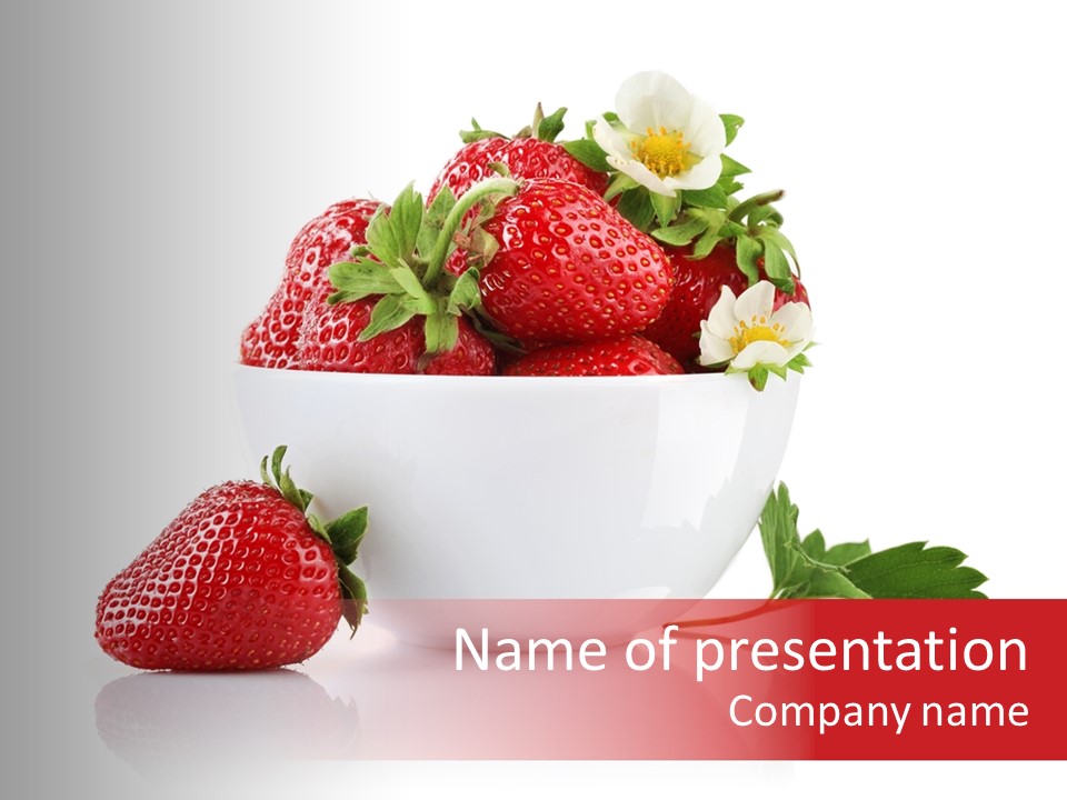 Fresh Natural Vegetarian PowerPoint Template