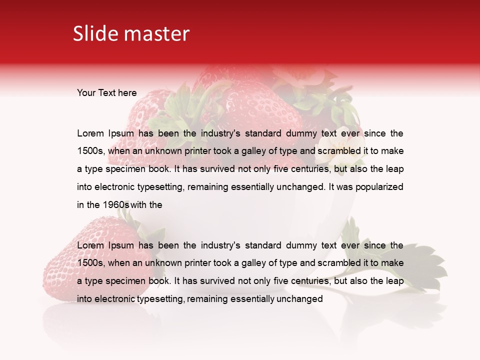 Fresh Natural Vegetarian PowerPoint Template