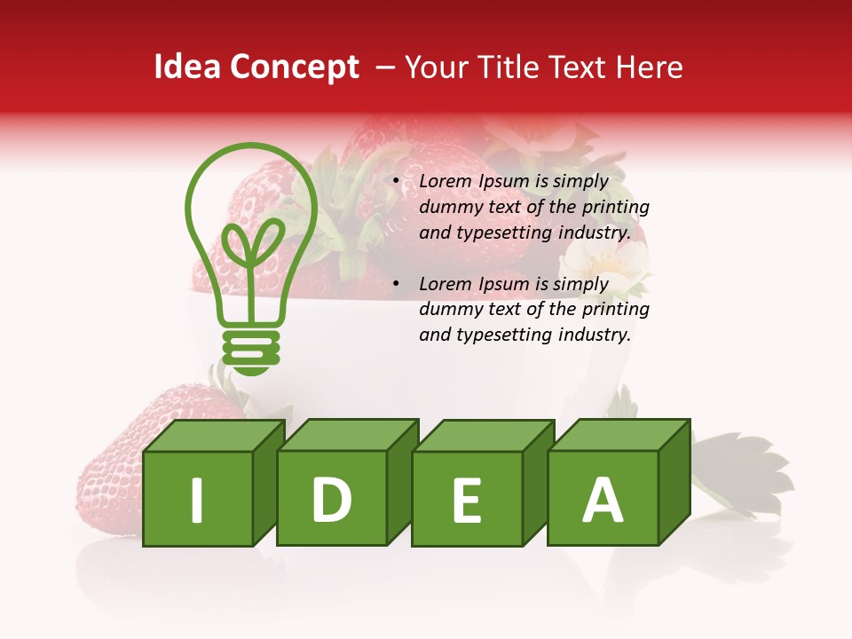 Fresh Natural Vegetarian PowerPoint Template