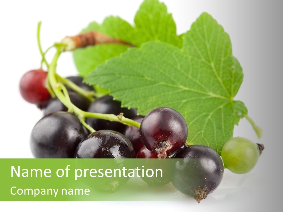 Vitamin Natural Food PowerPoint Template