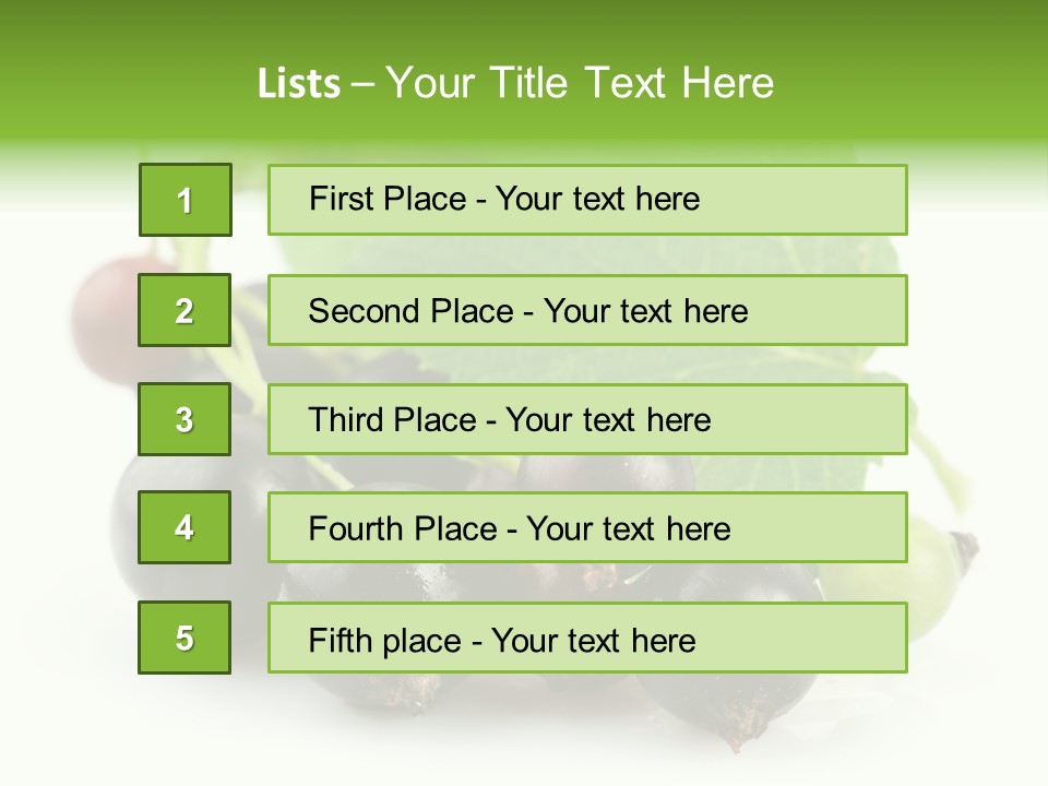 Vitamin Natural Food PowerPoint Template