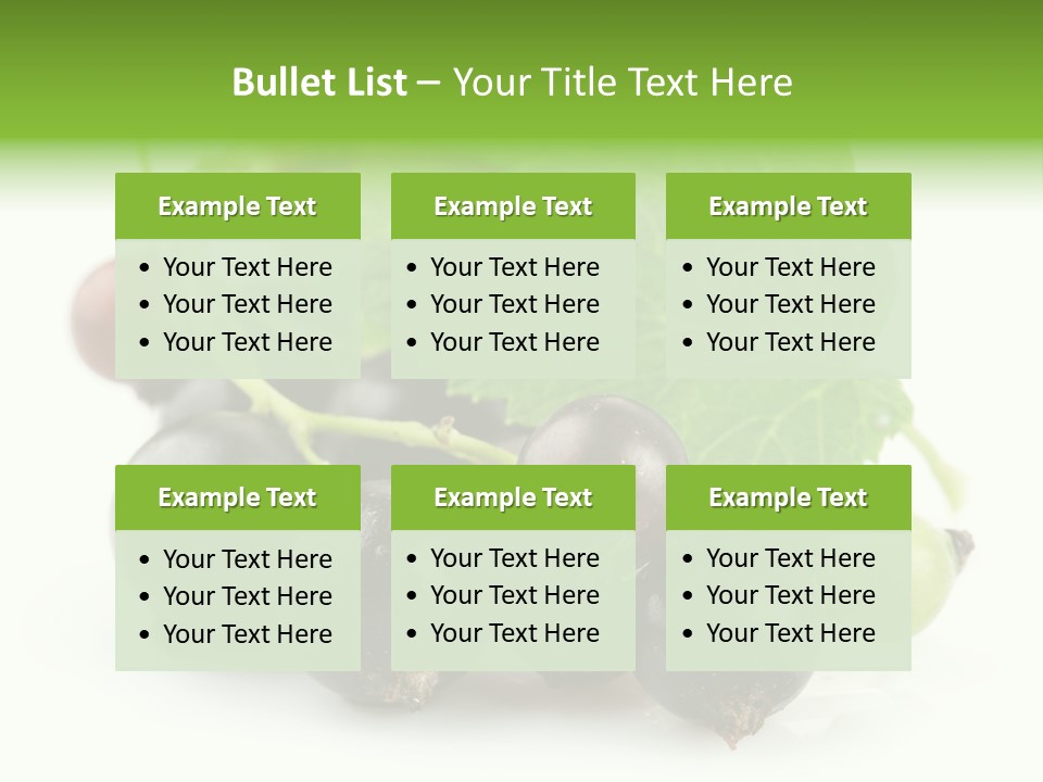 Vitamin Natural Food PowerPoint Template