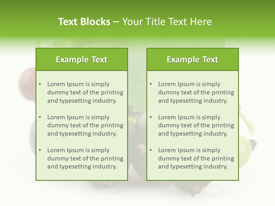 Vitamin Natural Food PowerPoint Template