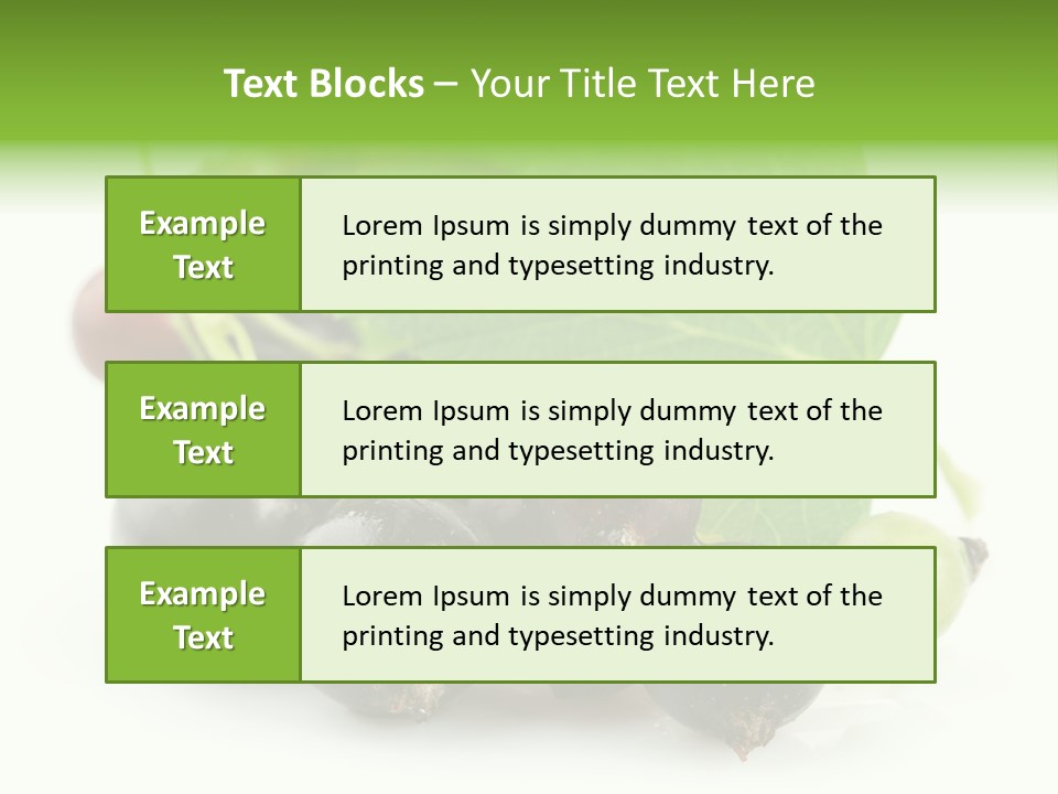 Vitamin Natural Food PowerPoint Template
