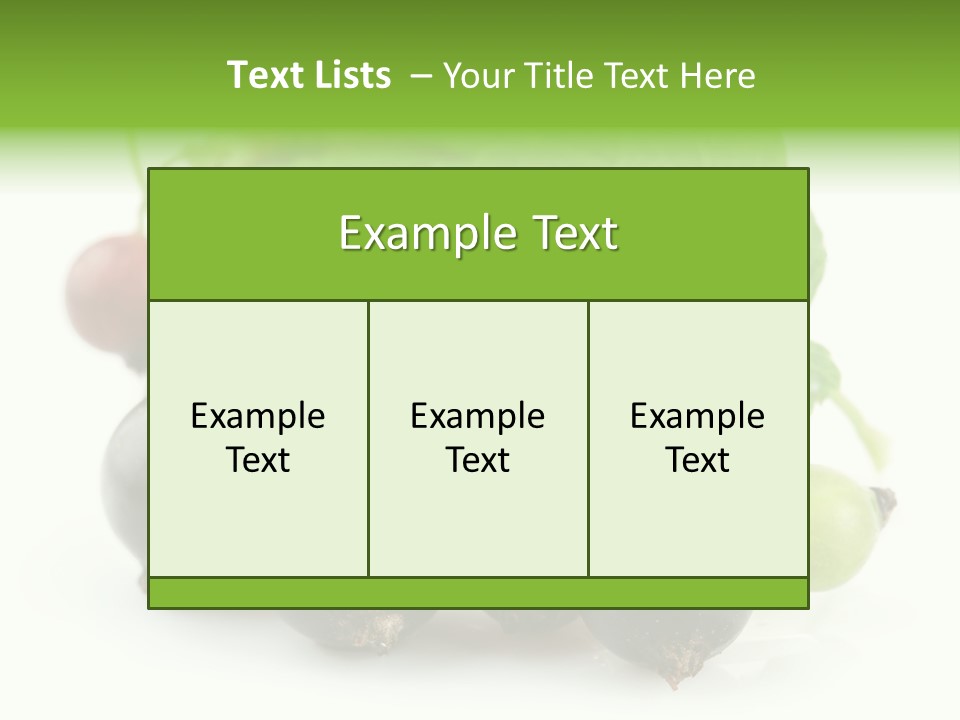 Vitamin Natural Food PowerPoint Template