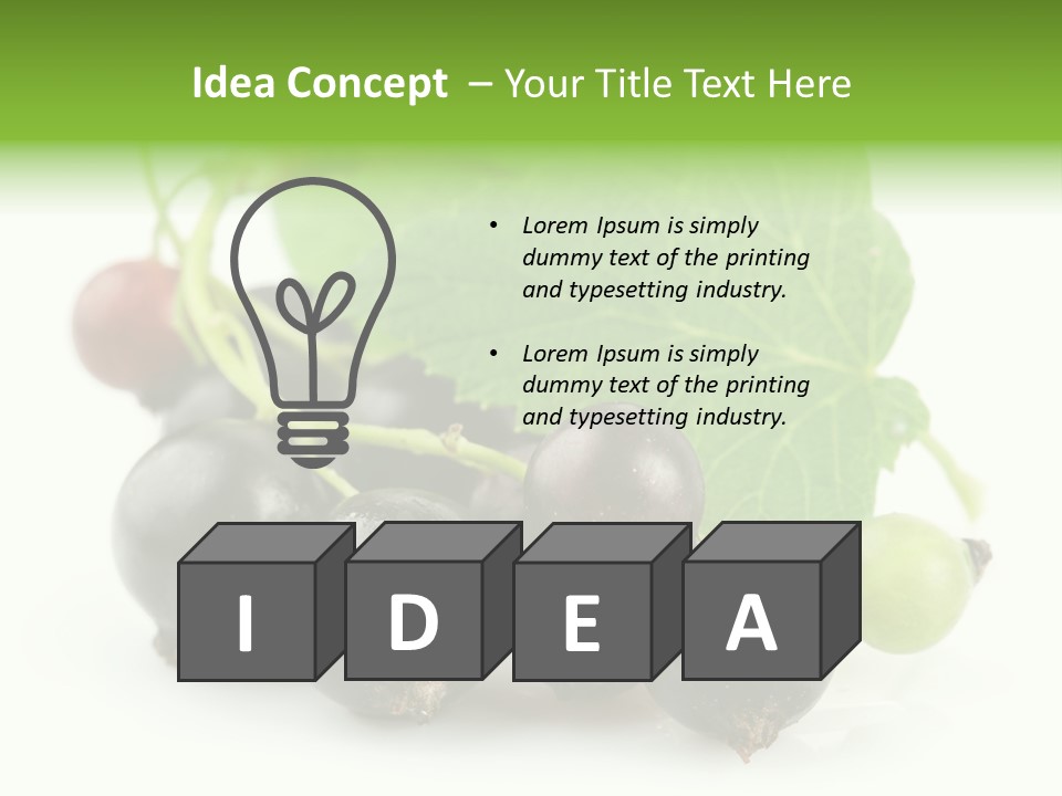 Vitamin Natural Food PowerPoint Template