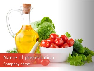 Nutrition Salad Fruit PowerPoint Template