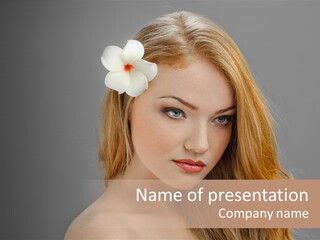 Head Make Up Pretty PowerPoint Template