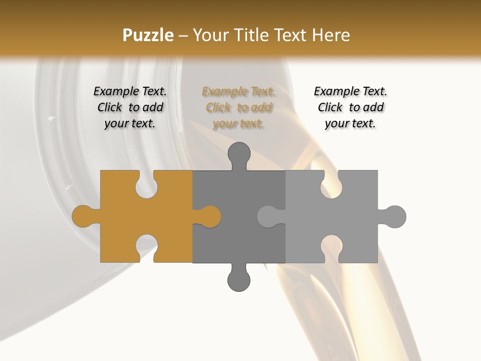 Lubricant Liquid Close Up PowerPoint Template